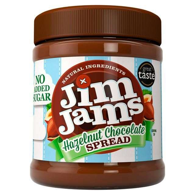 JimJams 83% Less Sugar Hazelnut Chocolate Spread 350g £2 @Sainsbury's