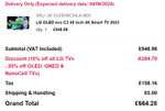 LG OLED evo C3 48 inch 4K Smart TV 2023 - with 20% BLC code + 10% LG code // 42 inch £630~
