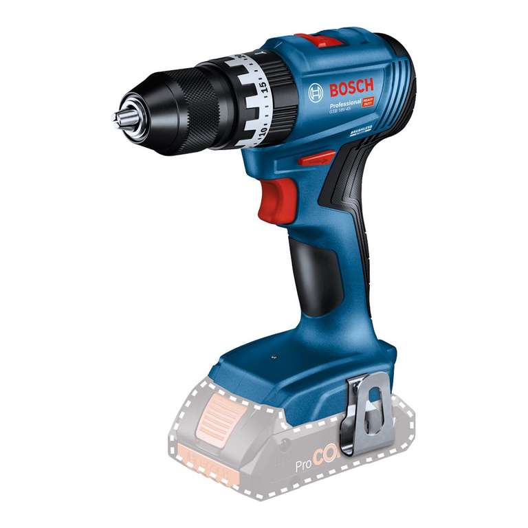 Bosch GSB 18V-45 Brushless Combi Drill Body Only - With Code - Free Del over £50