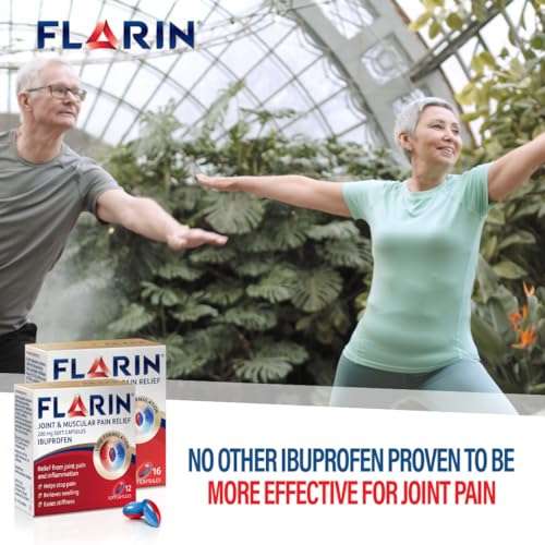 Flarin Joint & Muscular Pain Relief 200 mg 12 Ibuprofen Soft Capsules