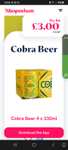 Cobra World Beer 4 x 330ml + £2.50 Cashback (Shopmium App)