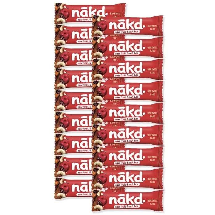 Nakd Raw Fruit & Nut Bar Bakewell Tart 18 x 35g C&C + 10% off £15 OR 15% off £25 w:Code