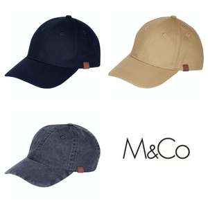 Men’s Baseball Cap (3 Colours / One Size) - £4.99 + Free Delivery @ M&Co