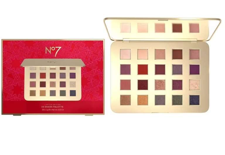 3 x No7 Limited Ed 20 Shade Eyeshadow Palette make-up. (Offers stacking - 3 for 2 + ½ price.) £17.95 w/student discount Free click & collect