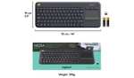 Logitech K400 Plus Wireless Keyboard - £19.99 (Free Collection) @ Argos