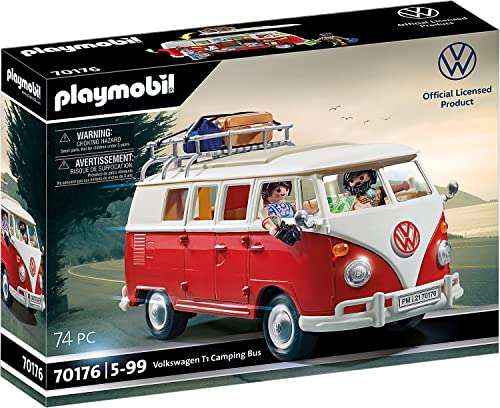Playmobil 70176 Volkswagen T1 Camping Bus, Multicolor, 51.5 x 38.5 x 12.5 cm