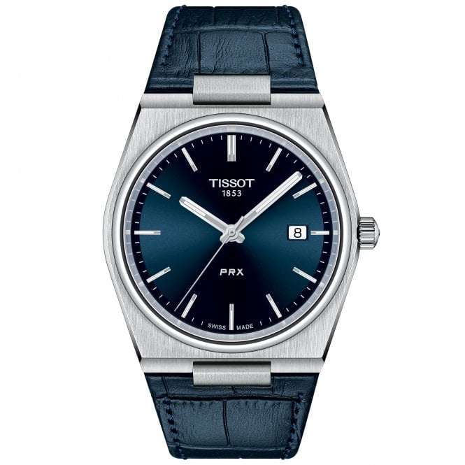 Tissot PRX Quartz Blue Dial & Navy Leather Men's Watch £198.69 with code @ Tic Watches