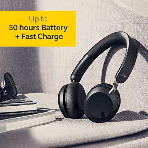 Jabra Elite 45h Wireless On-Ear Headphones, Titanium Black - £39 @ Amazon