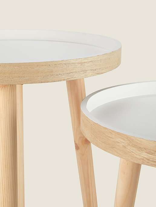 White Side Tables - Set of 2 £22 free click and collect @ George (Asda)