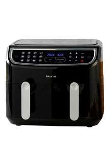 Salter EK4548 Dual Cook Pro Double Basket Air Fryer 8.2L (3 Year Warranty) - £134 + Free Click & Collect @ Very