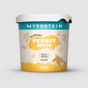 My Protein peanut butter crunchy 1KG £3.34 + £3.99 delivery with code @ MyProtien