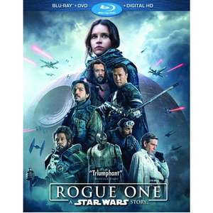 Rogue One - A Star Wars Story Blu-ray (2017) Felicity Jones, Edwards (DIR) 12 cert - Used Very good - £2.84 delivered @ eBay / musicmagpie