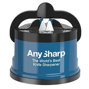 AnySharp Knife Sharpener with PowerGrip, Blue £7.00 @ Amazon