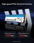 2TB - Lexar NM610PRO SSD, NVME 1.4 PCIe Gen3x4 M.2 2280 Internal SSD, Up to 3300/2600MB/s / 1TB - £27.74 Sold By LongSys Officlal Store