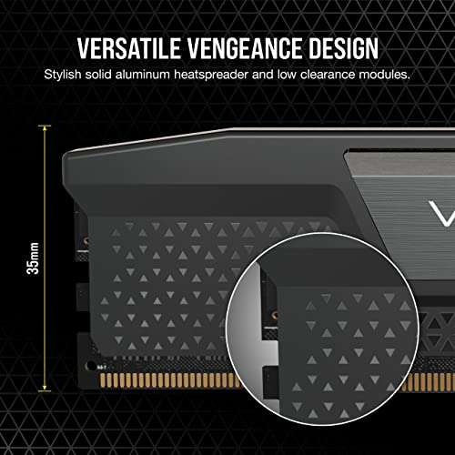Corsair VENGEANCE DDR5 64GB (2x32GB) 5600MHz C40 - £198.99 @ Amazon