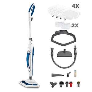 Polti Vaporetto SV460_DOUBLE Steam Mop with Handheld Cleaner, 17 Accessories, White/Blue - £109.99 @ Amazon