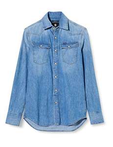 G Star Raw 3301Slim Long Sleeve Shirt (Blue) £21.75 @ Amazon