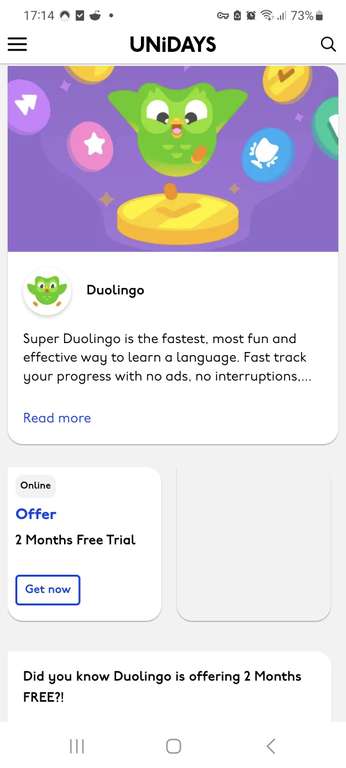 Duolingo 2 Months Free Trial