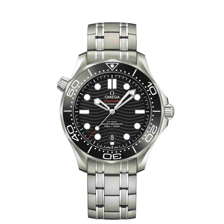 20% Off All Omega Watches eg Omega Seamaster Diver 300 Black Dial Steel Bracelet £4080 at Finnies