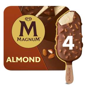 Magnum Magnum Almond Ice Cream Sticks 4 x 100 ml £2.50 @ Co-op