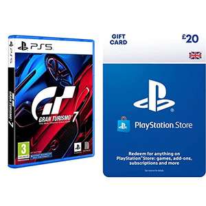 Gran Turismo 7 (PS5) + £20 PSN wallet Top-Up