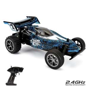 2 x CMJ RC Cars High Speed Racer 1:16 Radio Controlled Car-Blue. Otherwise £22 each. Free click and collect