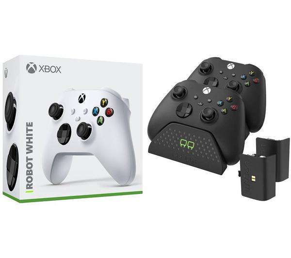 XBOX Xbox Wireless Controller & Venom Xbox Series X/S Twin Docking Station Bundle - Robot White £59.99 @ Currys
