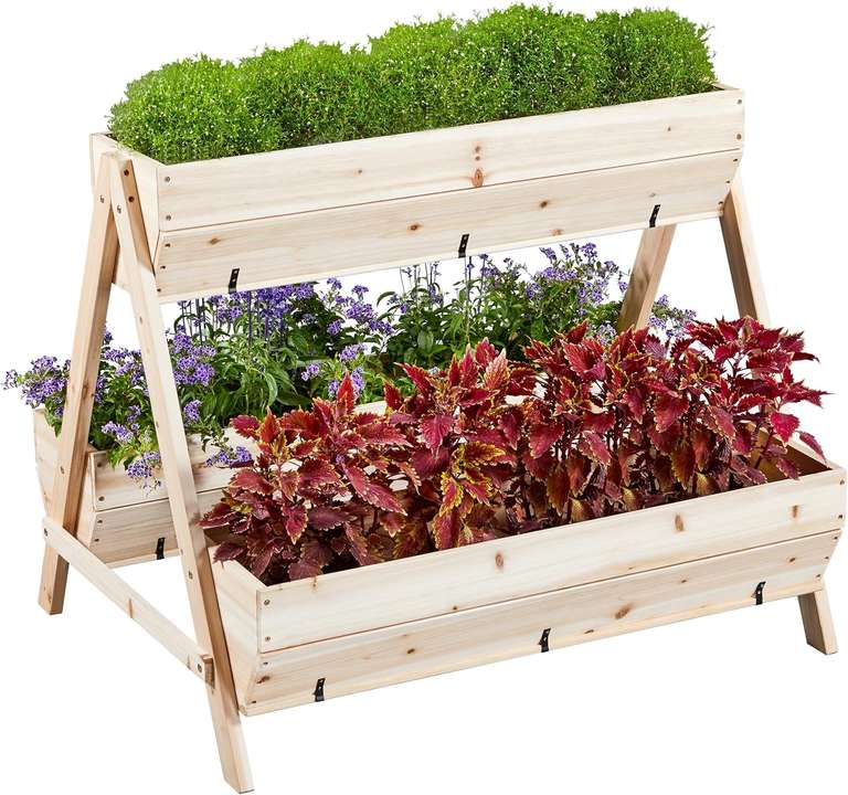 Yaheetech 3 Tiered Raised Planter W/Voucher - Sold and Dispatched by Yaheetech UK
