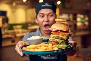 Big Daddy Burger Meal with Chips - £5.00 with MyMorrisons Card @ Morrisons Cafe