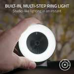 Razer Kiyo - Streaming Camera with Ring Lighting (USB Webcam, HD Video 720p, 60 FPS, Autofocus, Camera Clip, Tripod Connection) Black
