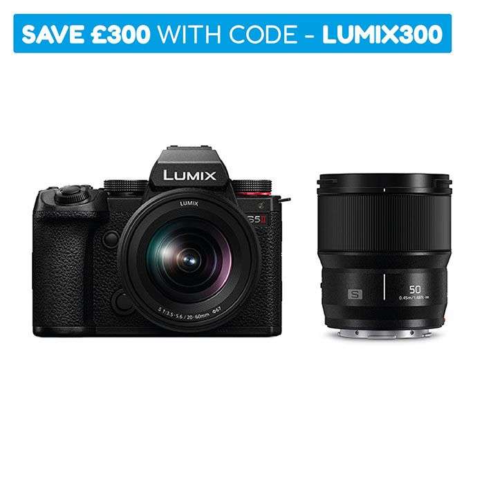 Panasonic Lumix S5 II With 20-60mm And 50mm Twin Lens Kit - £2,089 with code (£1,789 after cashback) @ CameraWorld