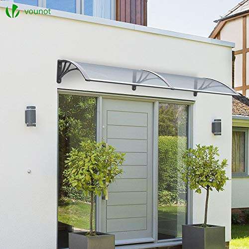 VOUNOT Front Door Canopy Outdoor Awning, Rain Shelter for Back Door, Porch, Window, 200 x 80 cm, Grey £43.68 @ Amazon