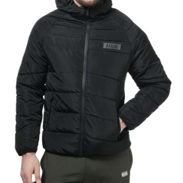 Rascal Mens Vision Quilted Jacket in Black for £7.99 + £4.99 delivery @ Get The Label