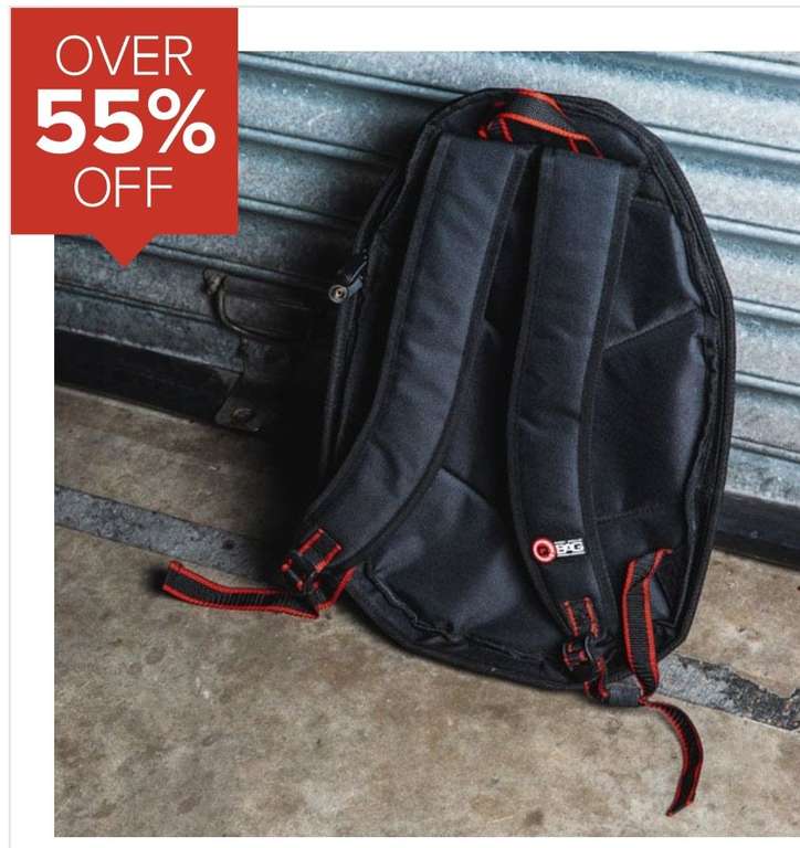 QBag Pack Foam water resistant 24L Backpack - Black - £17.99 (RRP £43.99 = 55% off) collect @ shops or + £2.95 delivery @ SportsBikeShop