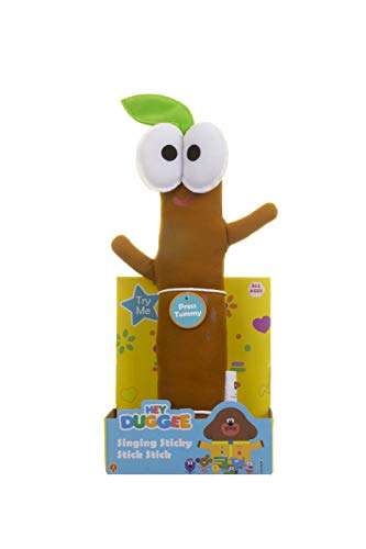 Hey Duggee 2011 Singing Sticky Stick Soft Toy, Brown - £6 @ Amazon