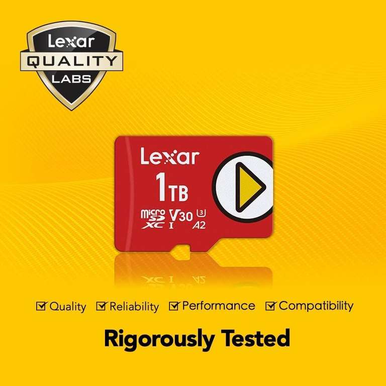 Lexar PLAY 512GB Micro SD Card, microSDXC UHS-I Card, Up To 150MB/s Read, TF Card Compatible-with Nintendo-Switch, Portable Gaming Devices