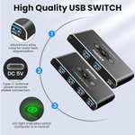 USB 3.0 Switch / Selector for Mouse, Keyboard, etc with 2 pcs - Sold by Handsome Products / FBA