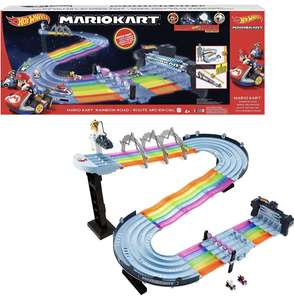 Hot Wheels Mario Kart Rainbow Road Raceway 8-Foot Track Set with Lights & Sounds & 2 1:64 Scale Vehicles - £98.99 @ Amazon