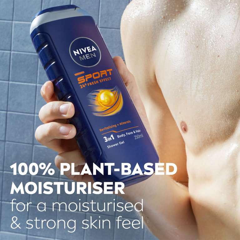 Nivea For Men Sport Duschgel - 2 X 250 Ml, Erfrischend & Pflegend