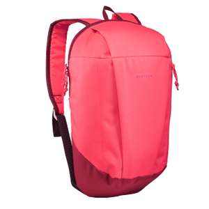 Quechua Hiking 10L Backpack - Arpenaz NH100 (in Strawberry Pink / Bordeaux) - £2.49 + Free Click & Collect - @ Decathlon