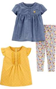 Simple Joys by Carter's Toddlers and Baby Girls' 3-Piece Playwear Set size 12 months now £13.90 Amazon Prime Exclusive