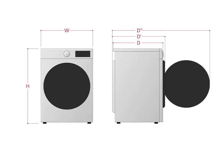 LG F4V909BTSE Freestanding Washing Machine, 9kg Load, 1400rpm Spin, WiFi, Steam, Black with 5% new member discount