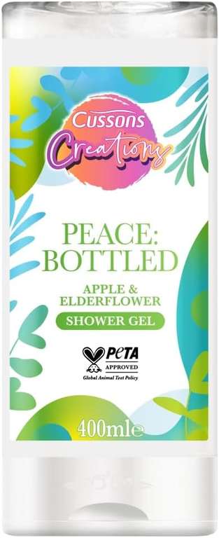 Cussons Creations Bodywash Samphire & Water Liliy / Apple & Elderflower Shower Gel 400ml