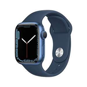 Apple Watch Series 7 (GPS, 45mm) - Blue Aluminium Case with Abyss Blue Sport Band - Regular - £389 @ Amazon