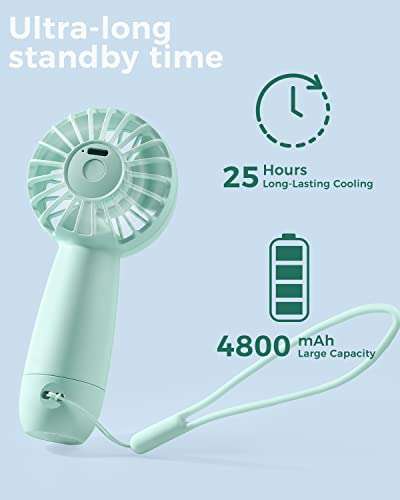 HandHeld, Portable Rechargeable Fan (8-25Hrs battery life). £6.99 @ Dispatches from Amazon Sold by BENPEN UK