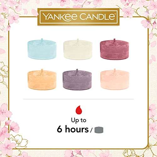 Yankee Candle Gift Set | 18 Scented Tea Lights & Holder in a Floral Gift Box | Sakura Blossom Festival Collection - £13.99 @ Amazon