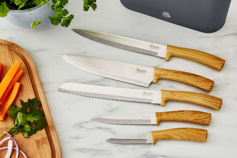 Swan Nordic 5 Piece Knife Block £23.99 delivered @ Swann