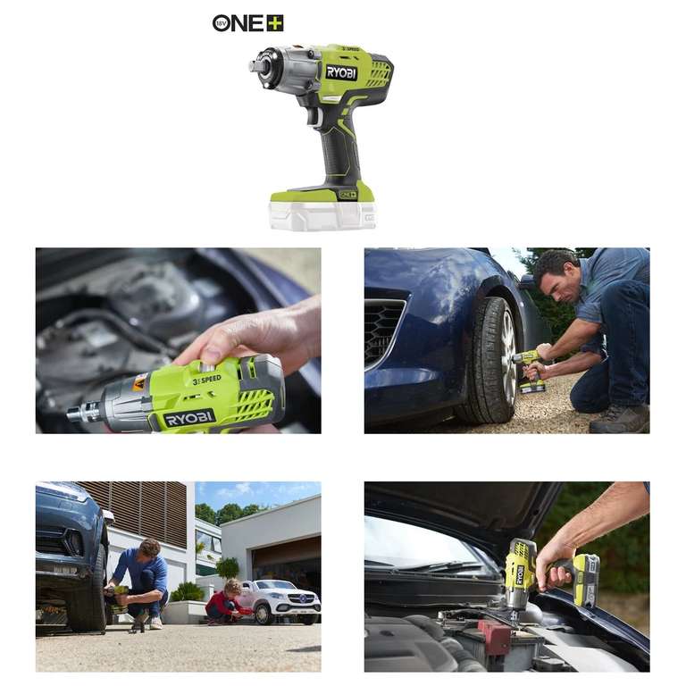 18V ONE+ 3-Speed Cordless 400Nm Impact Wrench (Bare Tool) - £63.74 Delivered @ Ryobi