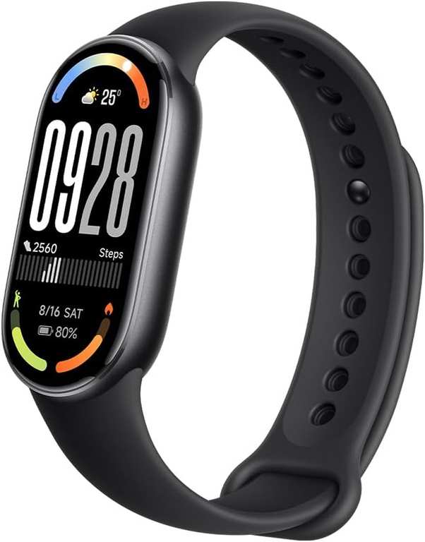 XIAOMI Smart Band 10 Fitness Tracker, 1.72" AMOLED Display, 21Day Battery Life, 150 Sports Modes,Sleep Monitoring, 5ATM