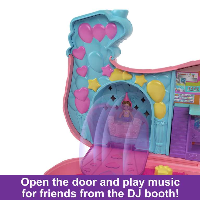 Polly Pocket Dolls and Playset, Animal Toys Puppy Party with 2 Dolls and 25+ Accessories